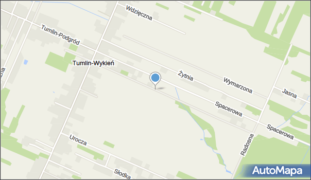 Tumlin-Wykień, Barwna, mapa Tumlin-Wykień