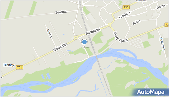 Warka, Baczyńskiego Krzysztofa Kamila, mapa Warka