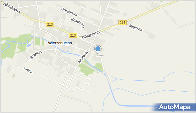 Wierzchucino, Bałtycka, mapa Wierzchucino