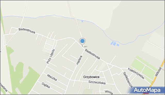 Zabrze, Badestinusa Jerzego, ks., mapa Zabrza