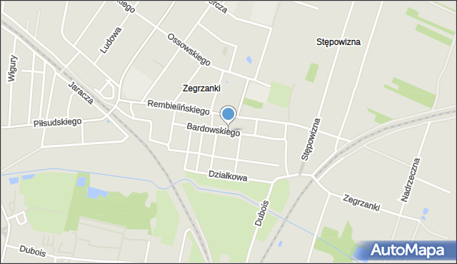 Zgierz, Bardowskiego Piotra, mapa Zgierz