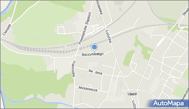 Zgorzelec, Baczyńskiego Krzysztofa Kamila, mapa Zgorzelec