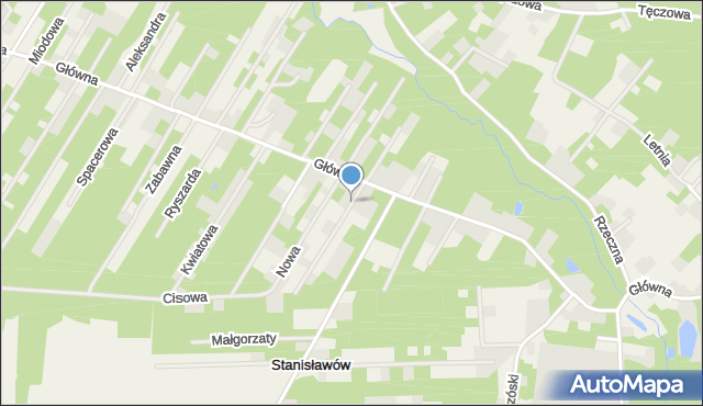 Zofiówka gmina Tuszyn, Barwna, mapa Zofiówka gmina Tuszyn