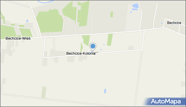 Bechcice-Kolonia, Bechcice-Kolonia, mapa Bechcice-Kolonia