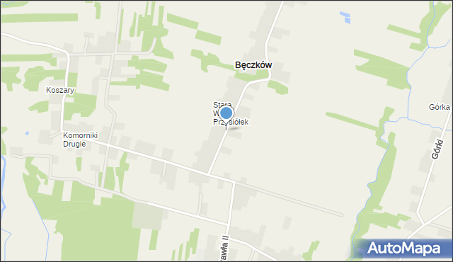 Bęczków, Bęczków, mapa Bęczków