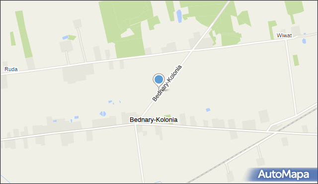 Bednary-Kolonia, Bednary-Kolonia, mapa Bednary-Kolonia