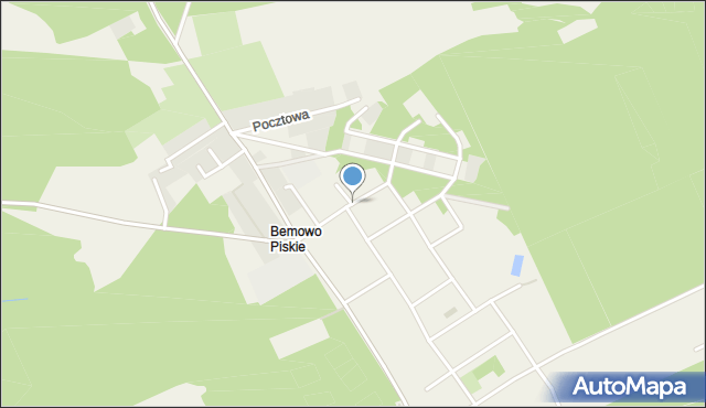 Bemowo Piskie, Bema Józefa, gen., mapa Bemowo Piskie