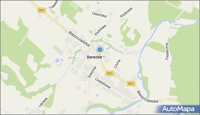 Berezka, Berezka, mapa Berezka