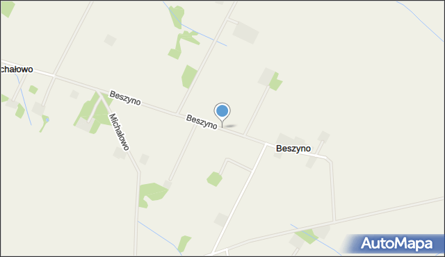 Beszyno, Beszyno, mapa Beszyno