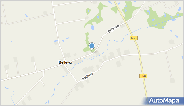 Bętlewo, Bętlewo, mapa Bętlewo