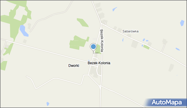 Bezek-Kolonia, Bezek-Kolonia, mapa Bezek-Kolonia