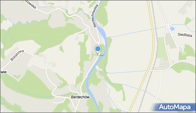 Bobowa powiat gorlicki, Berdechowska, mapa Bobowa powiat gorlicki