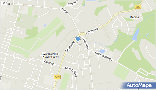 Elbląg, Beskidzka, mapa Elbląga