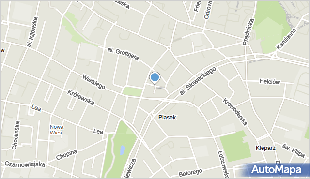 Kraków, Berenta Wacława, mapa Krakowa