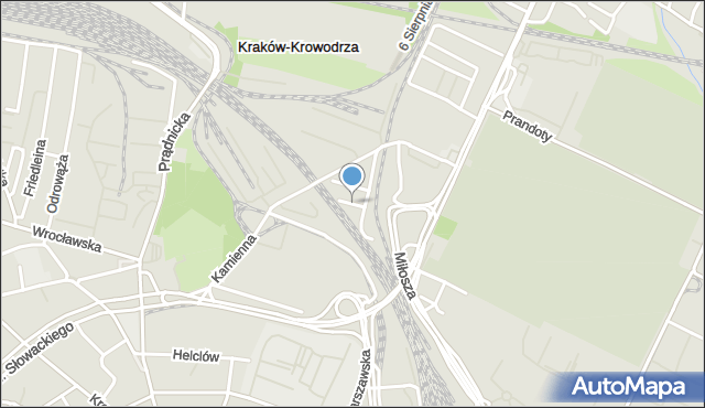 Kraków, Będzińska, mapa Krakowa