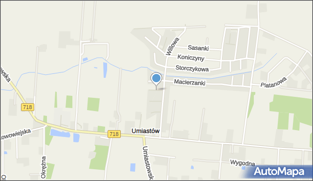 Kręczki, Begonii, mapa Kręczki