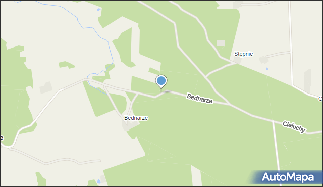 Leliwa, Bednarze, mapa Leliwa