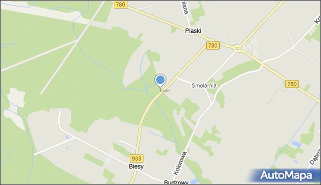 Libiąż, Beskidzka, mapa Libiąż