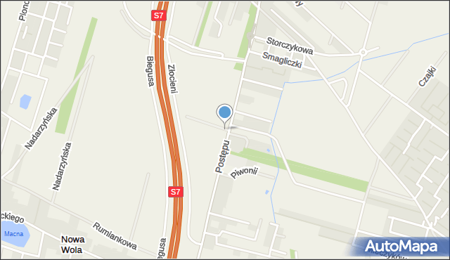 Nowa Wola gmina Lesznowola, Begonii, mapa Nowa Wola gmina Lesznowola