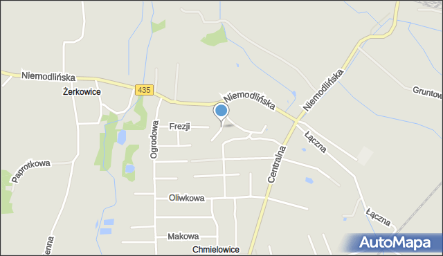 Opole, Begonii, mapa Opola