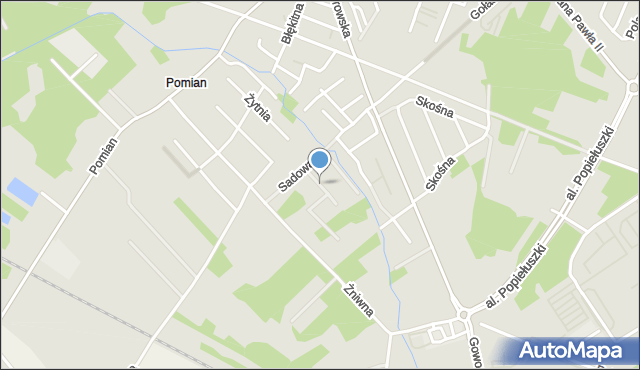 Ostrołęka, Bednarczyka Aleksandra, kpt., mapa Ostrołęka