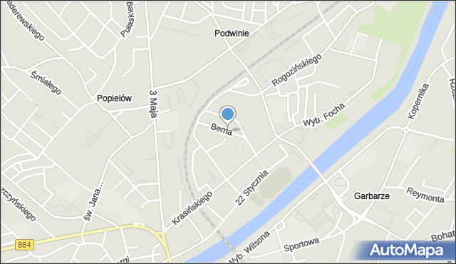Przemyśl, Bema Józefa, gen., mapa Przemyśla