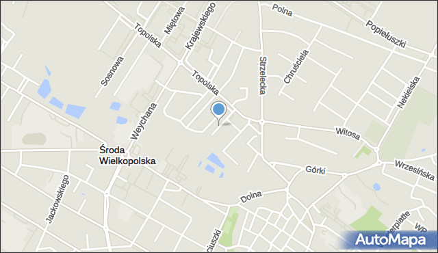 Środa Wielkopolska, Bembnisty Edmunda, mapa Środa Wielkopolska