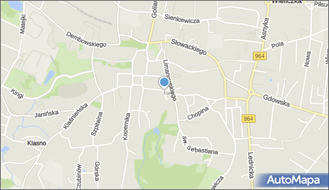Wieliczka, Bednarka, mapa Wieliczka
