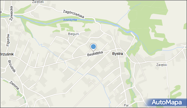 Wieprz gmina Radziechowy-Wieprz, Beskidzka, mapa Wieprz gmina Radziechowy-Wieprz