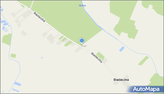 Biadaczka, Biadaczka, mapa Biadaczka