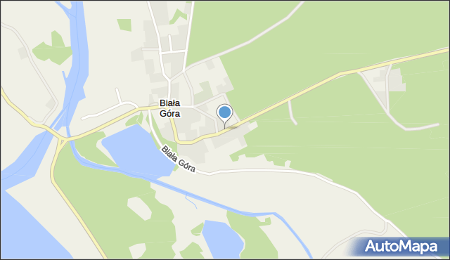 Biała Góra gmina Sztum, Biała Góra, mapa Biała Góra gmina Sztum