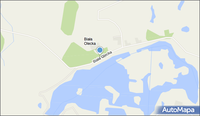 Biała Olecka, Biała Olecka, mapa Biała Olecka