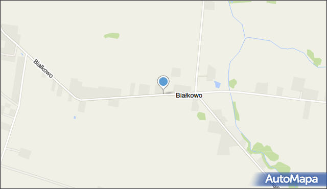 Białkowo gmina Radzanowo, Białkowo, mapa Białkowo gmina Radzanowo