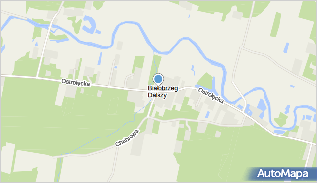 Białobrzeg Dalszy, Białobrzeg Dalszy, mapa Białobrzeg Dalszy