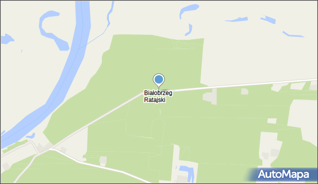 Białobrzeg Ratajski, Białobrzeg Ratajski, mapa Białobrzeg Ratajski