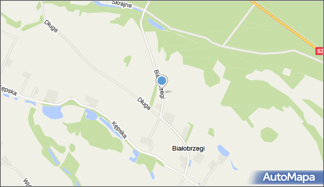 Białobrzegi gmina Bodzanów, Białobrzegi, mapa Białobrzegi gmina Bodzanów