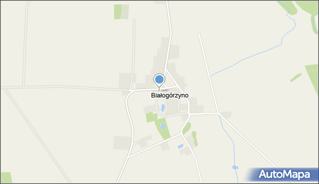 Białogórzyno, Białogórzyno, mapa Białogórzyno