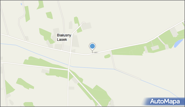 Białusny Lasek, Białusny Lasek, mapa Białusny Lasek