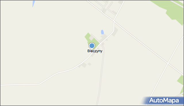 Bieczyny, Bieczyny, mapa Bieczyny