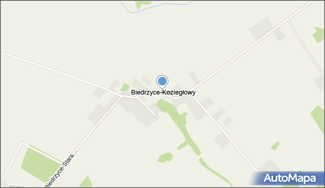 Biedrzyce-Koziegłowy, Biedrzyce-Koziegłowy, mapa Biedrzyce-Koziegłowy