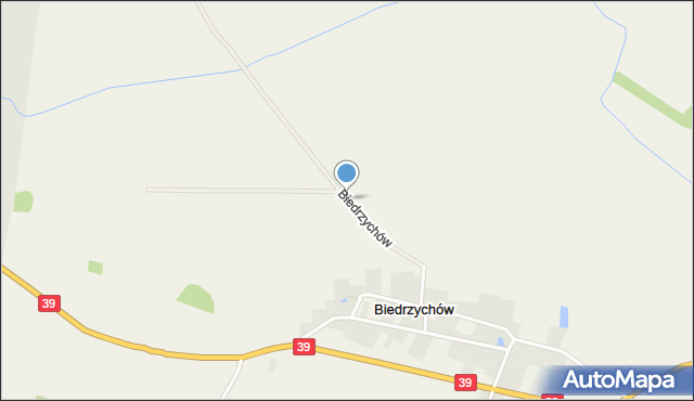 Biedrzychów gmina Strzelin, Biedrzychów, mapa Biedrzychów gmina Strzelin