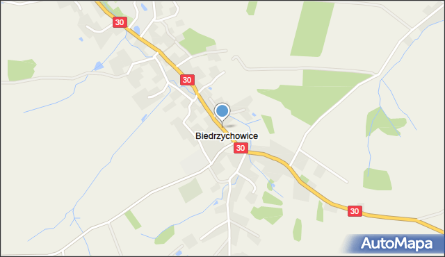 Biedrzychowice gmina Olszyna, Biedrzychowice, mapa Biedrzychowice gmina Olszyna