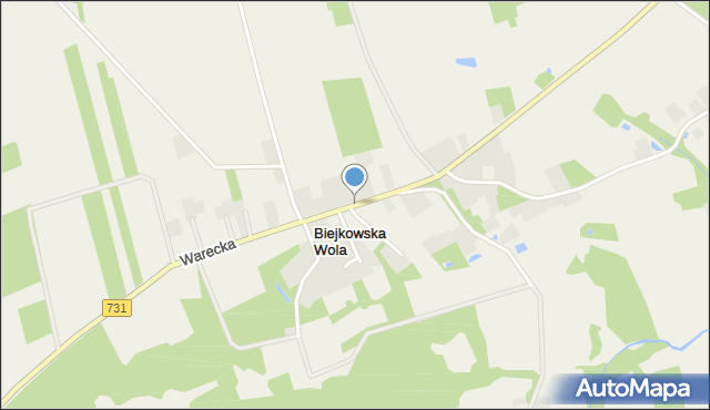 Biejkowska Wola, Biejkowska Wola, mapa Biejkowska Wola