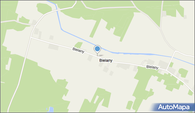 Bielany gmina Raciąż, Bielany, mapa Bielany gmina Raciąż