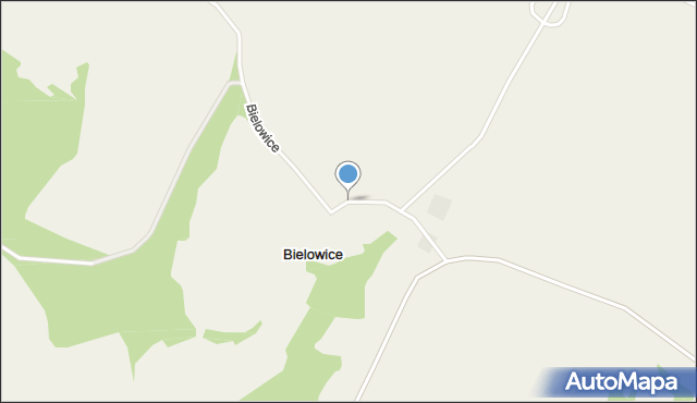 Bielowice gmina Krotoszyce, Bielowice, mapa Bielowice gmina Krotoszyce