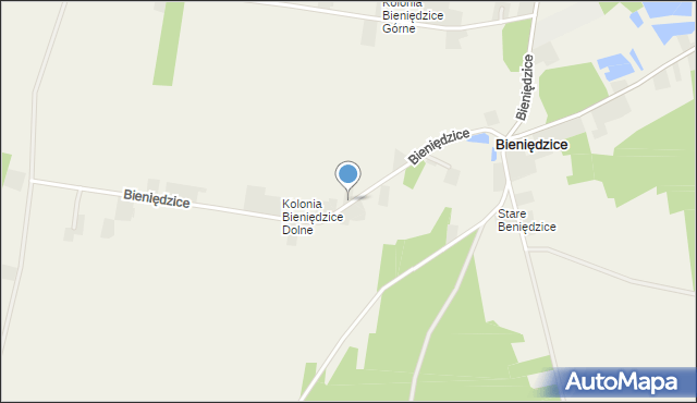 Bieniędzice, Bieniędzice, mapa Bieniędzice