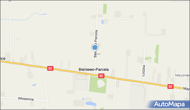 Bieniewo-Parcela, Bieniewo-Parcela, mapa Bieniewo-Parcela