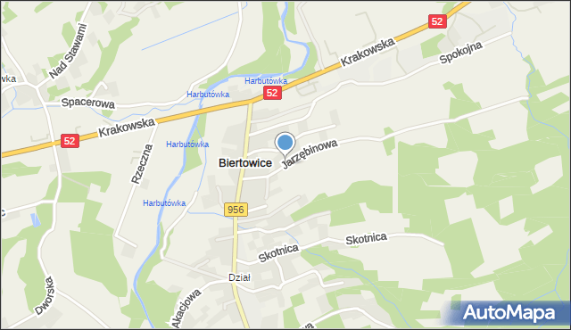 Biertowice, Biertowice, mapa Biertowice