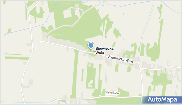 Bierwiecka Wola, Bierwiecka Wola, mapa Bierwiecka Wola