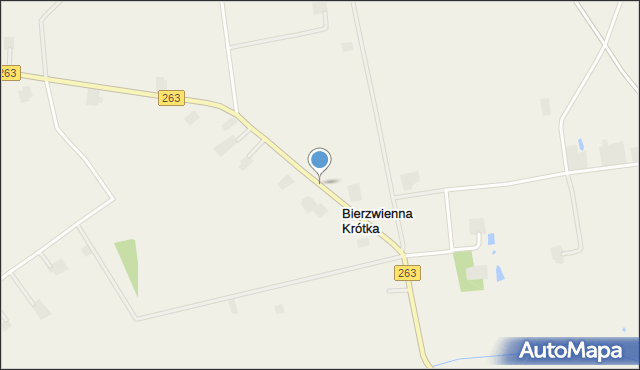 Bierzwienna Krótka, Bierzwienna Krótka, mapa Bierzwienna Krótka